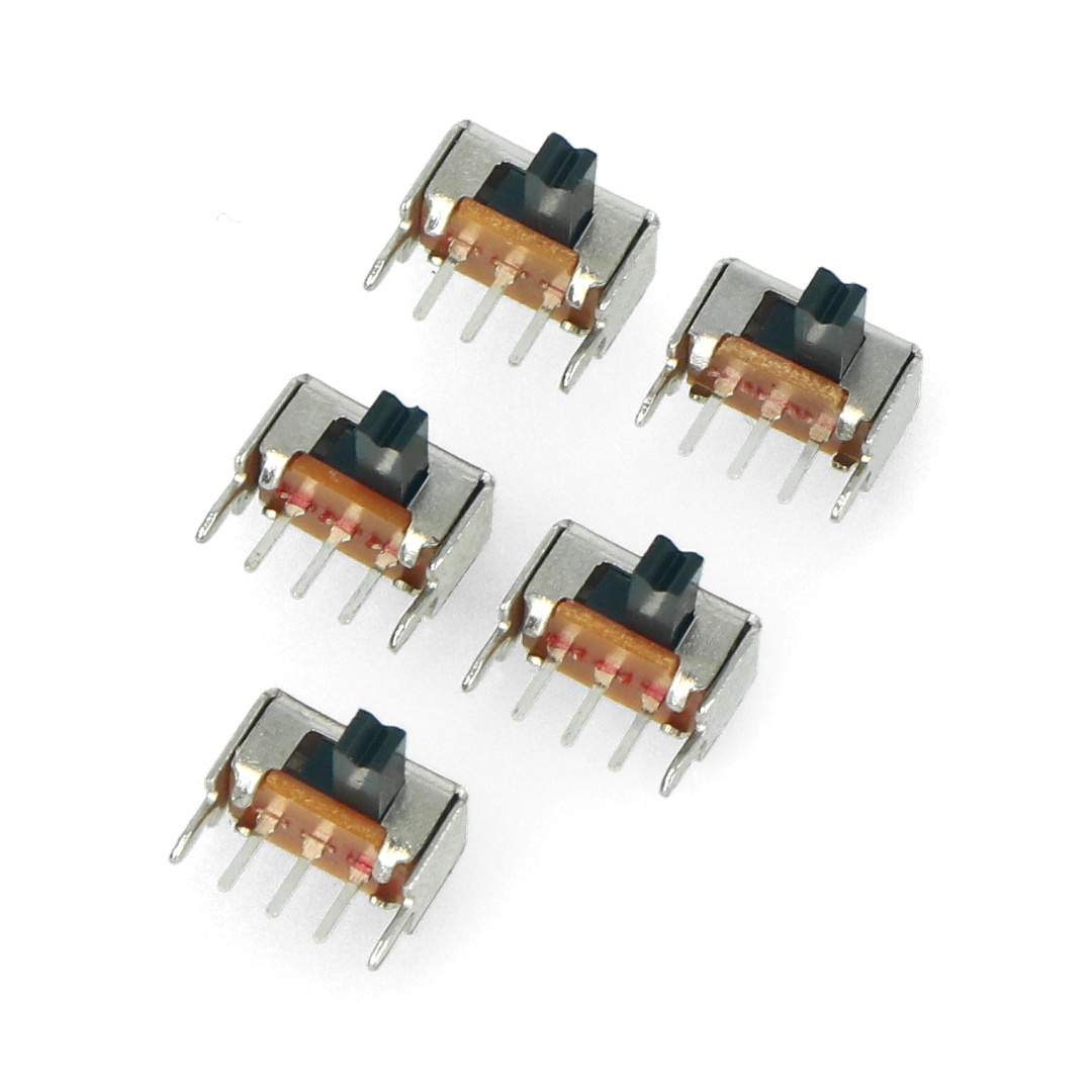 Przełącznik suwakowy SS12T40 2-pozycyjny kątowy - 5szt.